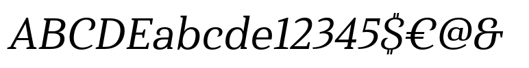 Haboro Serif Normal Medium Italic