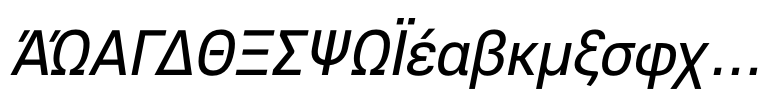 Core Sans E 45 Regular Italic
