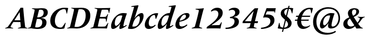 Frutiger® Serif Bold Italic