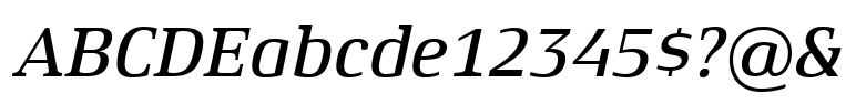 Xenois® Serif Medium Italic