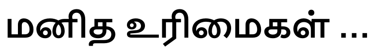 Neue Frutiger® Tamil Bold