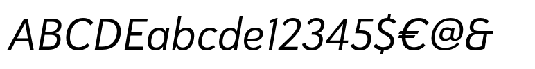 Haboro Sans Norm Regular Italic