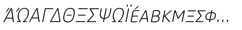 Core Sans M SC 25 ExtraLight Italic