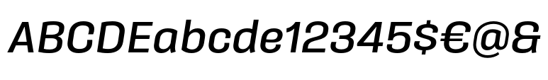 Galeana Standard Bold Italic