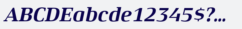 Xenois® Serif Bold Italic
