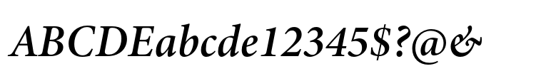 Minion 3 Subhead Semibold Italic