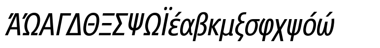 Core Sans N 47 Condensed Regular Italic