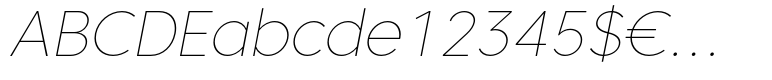 Core Sans C 15 Thin Italic