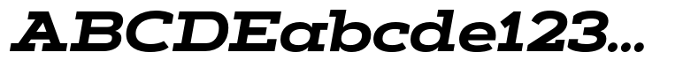 Artegra Slab Extended Bold Italic