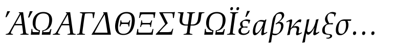 Richler Greek Italic