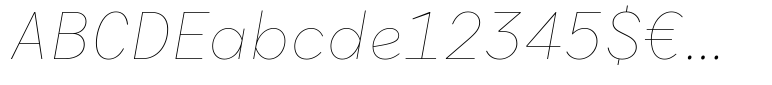 Antikor Text Hairline Italic