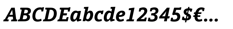 Open Serif Bold Italic