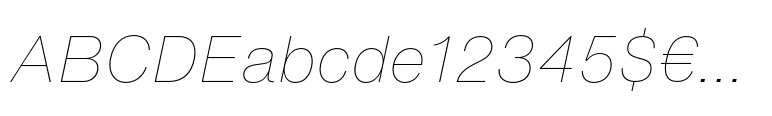 Helvetica® Now Text Thin Italic