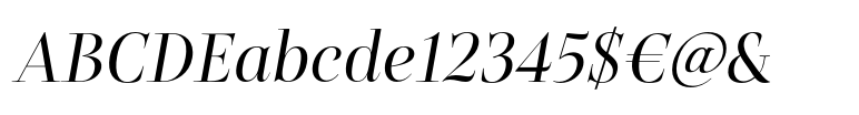 Belda Didone Extended Regular Italic