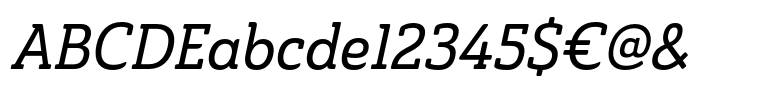 Ainslie Slab Cond Medium Italic
