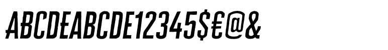 Cheddar Gothic Sans Two Italic
