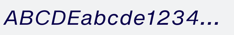 Helvetica® Now Micro Italic
