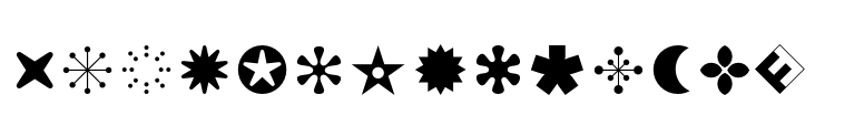 FF Dingbats™ 2.0 Stars and Flowers
