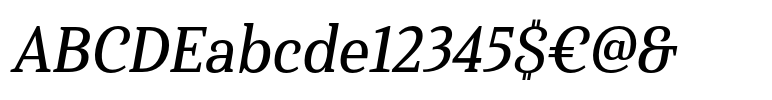 Haboro Serif Condensed Demi Italic