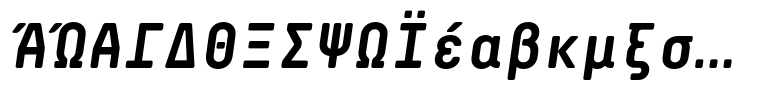 Decima Mono R Bold Italic