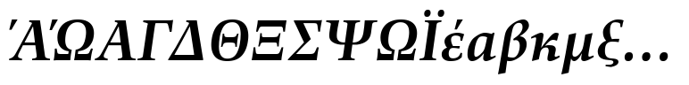 Richler Greek Bold Italic