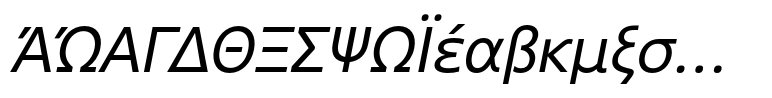 Core Sans N 45 Regular Italic