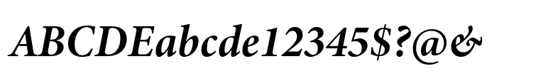 Minion 3 Subhead Bold Italic