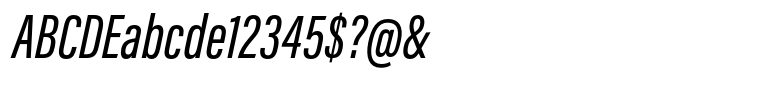 Acumin ExtraCondensed Medium Italic