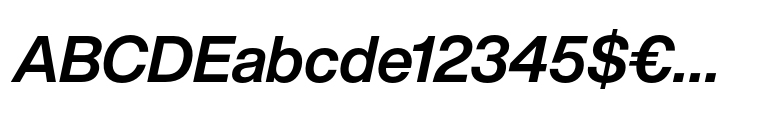 Helvetica Now® Display Bold Italic