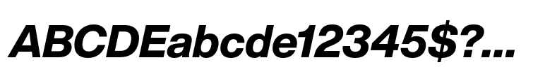 Helvetica® Now Display ExtraBold Italic
