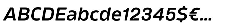 Amfibia Demi Bold Expanded Italic