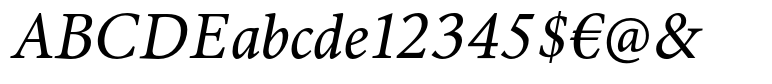 Antium Semi Condensed Italic