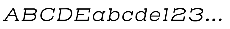 Henderson Slab Basic Light Italic