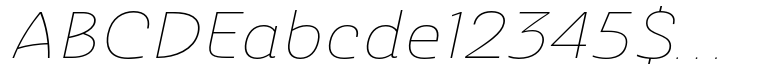 Ashemore Extended Thin Italic