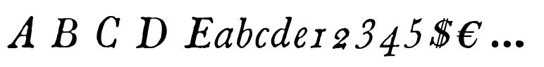 1785 GLC Baskerville Italic
