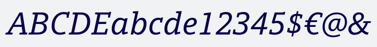 Open Serif Italic