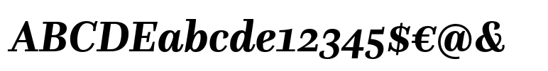 Questa Serif Questa Bold Italic