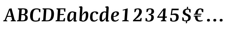 Quador SemiBold Italic