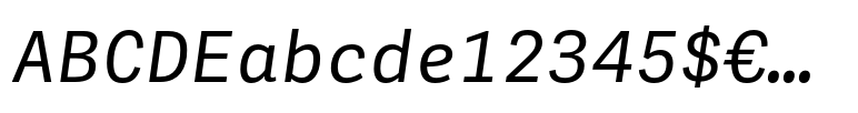 Adelle Mono Italic