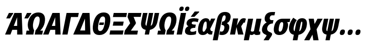 Core Sans N 77 Condensed ExtraBold Italic