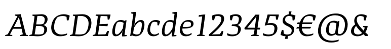 Adagio Serif italic