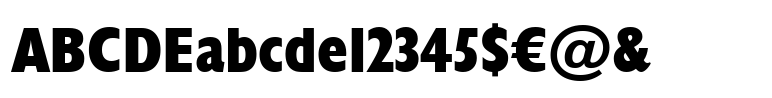 Humanist 521 Extra Bold Condensed