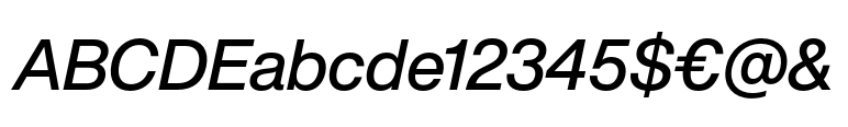 Helvetica Now® Display Medium Italic