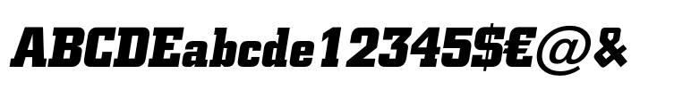 Square Slabserif 711™ Bold Italic