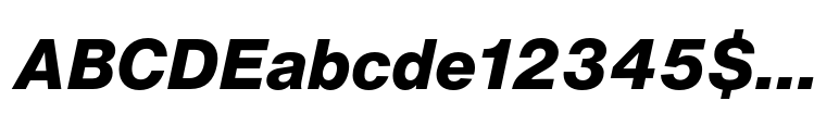 Helvetica Now® Text ExtraBold Italic