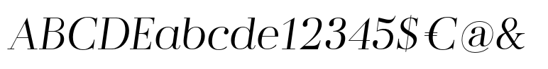 Flatline Serif Regular Italic