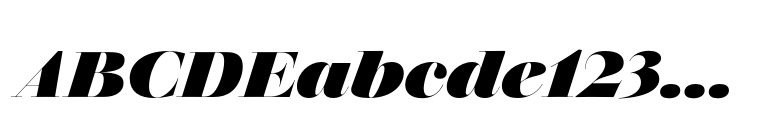 Walbaum 96pt ExtraBold Italic