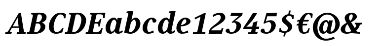 Generis® Serif Heavy Italic