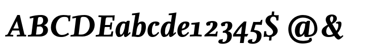 FF Nexus® Serif Bold Italic