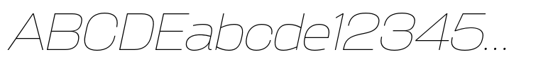 Broadside Thin Extended Italic